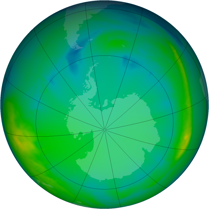 Ozone Map 2007-07-10